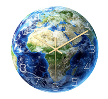 Load image into Gallery viewer, Luminous Earth Wall Clock – Glow-in-the-Dark Decorative Clock for Modern Home Décor