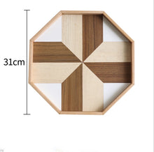 Load image into Gallery viewer, Octagon Wooden Tray – Elegant and Versatile Serving and Decorative Tray for Home and Kitchen