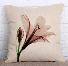 Load image into Gallery viewer, Linen Floral Pillowcase – Soft Waist Pillow for Elegant Home Furnishing
