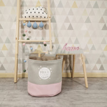 Load image into Gallery viewer, Elephant Pattern Children's Storage Basket – Cute and Functional Toy Organizer for Kids' Rooms