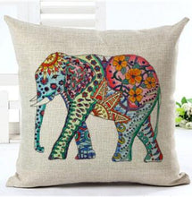 Load image into Gallery viewer, Elephant Series Throw Pillow Covers – Charming and Vibrant Decorative Pillow Covers for Home Décor