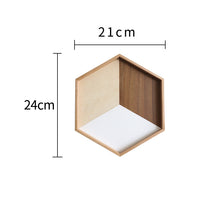 Load image into Gallery viewer, Hexagon Wooden Tray – Stylish and Versatile Decorative Tray for Home and Kitchen