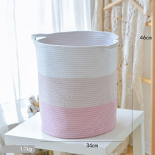 Load image into Gallery viewer, Handcrafted Cotton Thread Storage Basket – Stylish and Versatile Organizer for Home and Office