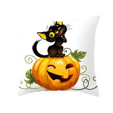 Load image into Gallery viewer, Spooky Halloween Pillowcase – Festive Decorative Pillow Cover for Halloween Décor