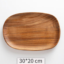 Load image into Gallery viewer, Elegant Acacia Wooden Tray – Versatile Serving and Decorative Tray for Home and Kitchen