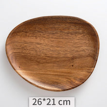 Load image into Gallery viewer, Elegant Acacia Wooden Tray – Versatile Serving and Decorative Tray for Home and Kitchen
