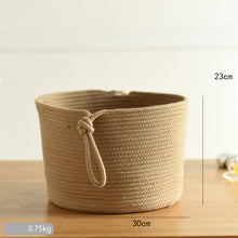 Load image into Gallery viewer, Handcrafted Cotton Thread Storage Basket – Stylish and Versatile Organizer for Home and Office