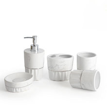 Load image into Gallery viewer, Simple Style Marble Ceramic Bathroom Set