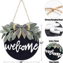 Load image into Gallery viewer, Rustic Welcome Farmhouse Themed Wreath