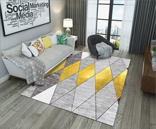 Load image into Gallery viewer, Geometric Coffee Table Cloakroom Carpet – Modern Decorative Area Rug for Home and Office