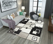 Load image into Gallery viewer, Geometric Coffee Table Cloakroom Carpet – Modern Decorative Area Rug for Home and Office