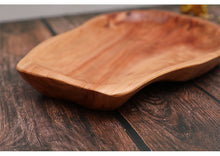 Load image into Gallery viewer, Natural Wooden Tray – Versatile and Elegant Serving Tray for Home and Kitchen