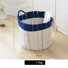 Load image into Gallery viewer, Handcrafted Cotton Thread Storage Basket – Stylish and Versatile Organizer for Home and Office