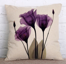 Load image into Gallery viewer, Linen Floral Pillowcase – Soft Waist Pillow for Elegant Home Furnishing