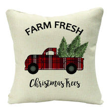 Load image into Gallery viewer, Christmas Printed Throw Pillow Car Sofa Cushion Cover Linen