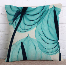 Load image into Gallery viewer, Linen Floral Pillowcase – Soft Waist Pillow for Elegant Home Furnishing