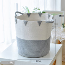 Load image into Gallery viewer, Handcrafted Cotton Thread Storage Basket – Stylish and Versatile Organizer for Home and Office