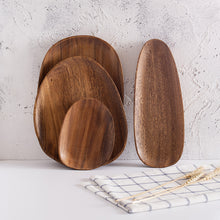 Load image into Gallery viewer, Elegant Acacia Wooden Tray – Versatile Serving and Decorative Tray for Home and Kitchen