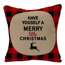Load image into Gallery viewer, Christmas Printed Throw Pillow Car Sofa Cushion Cover Linen