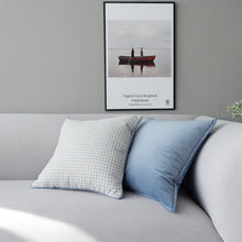 Load image into Gallery viewer, Modern Simple Blue Throw Pillow Sofa Cushion – Elegant and Comfortable Accent for Home and Homestay Décor