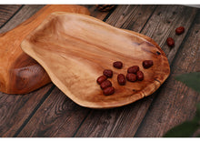Load image into Gallery viewer, Natural Wooden Tray – Versatile and Elegant Serving Tray for Home and Kitchen