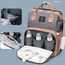 Load image into Gallery viewer, New Mummy Baby Crib Backpack Large Capacity Out Milk Insulated Bag Women

