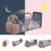 Load image into Gallery viewer, New Mummy Baby Crib Backpack Large Capacity Out Milk Insulated Bag Women
