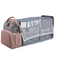 Load image into Gallery viewer, New Mummy Baby Crib Backpack Large Capacity Out Milk Insulated Bag Women
