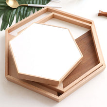 Load image into Gallery viewer, Hexagon Wooden Tray
