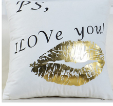 Load image into Gallery viewer, Black White And Gold Throw Pillow
