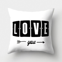 Load image into Gallery viewer, Simple Black And White Throw Pillow Cover
