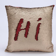 Load image into Gallery viewer, Mermaid Sequined Pillowcase – Sparkling Reversible Sequin Pillow Cover for Home Décor
