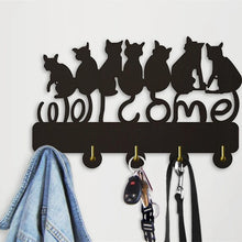 Load image into Gallery viewer, Black Cat Coat Hook
