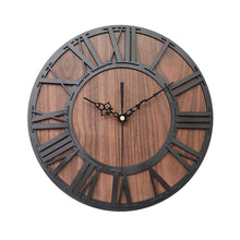Load image into Gallery viewer, Vintage Wooden Roman Wall Clock
