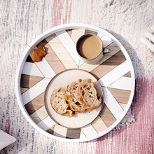 Load image into Gallery viewer, Round Nordic Wooden Tray
