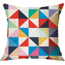 Load image into Gallery viewer, Classic geometric letter pillowcase

