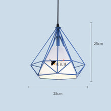 Load image into Gallery viewer, Wrought Iron Color Diamond Chandelier
