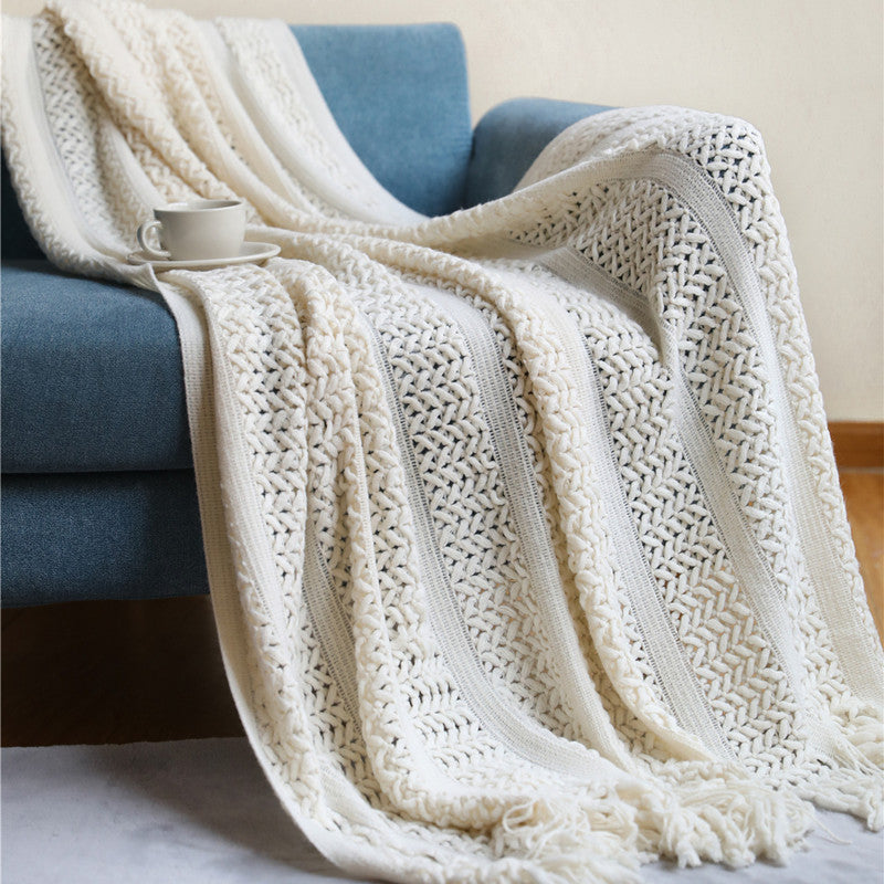 Nordic Knitted Homestay Sofa Blanket