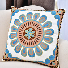 Load image into Gallery viewer, Pastoral Clan Style Cotton Embroidered Pillow
