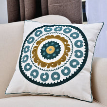 Load image into Gallery viewer, Pastoral Clan Style Cotton Embroidered Pillow
