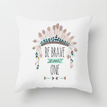 Load image into Gallery viewer, Peacock Feather Peach Skin Pillowcase
