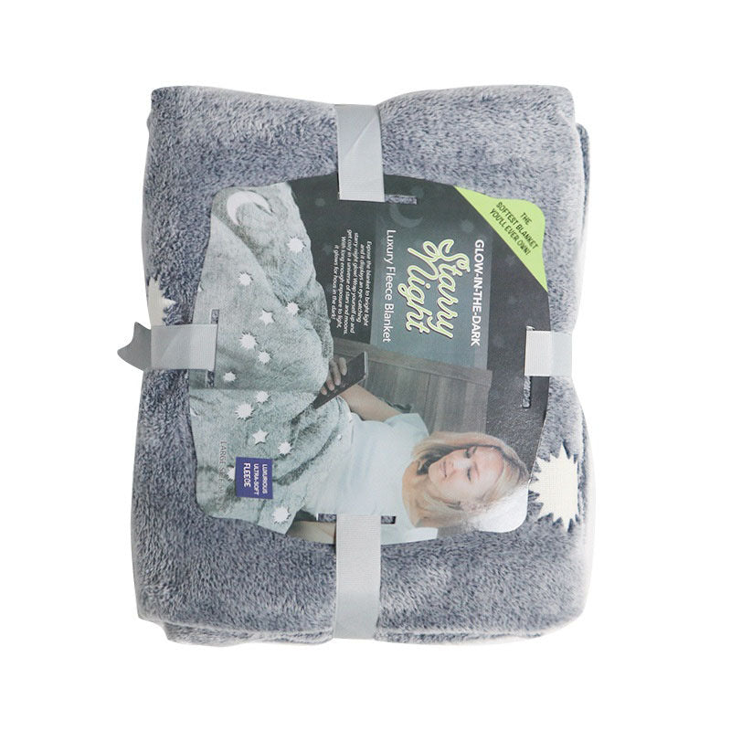 Magic Luminous Flannel Starry Sky Blanket