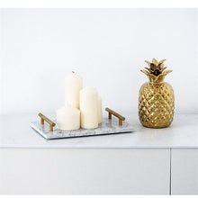 Load image into Gallery viewer, Elegant Natural Marble Tray – Luxurious Decorative and Serving Tray for Home and Kitchen
