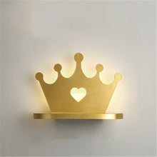 Load image into Gallery viewer, Simple And Modern Led Bedroom Crown Shelf Chandelier
