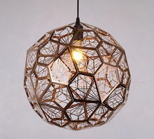 Load image into Gallery viewer, Modern Minimalist Stainless Steel Polyhedron Diamond Ball Chandelier
