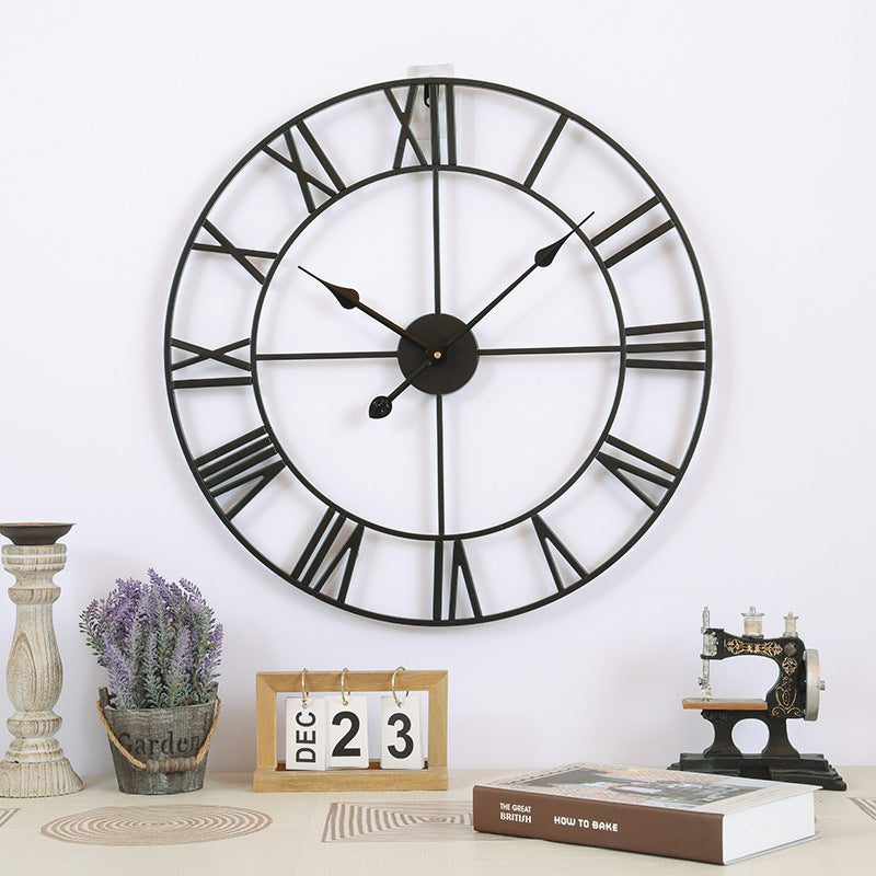 Wrought Iron Digital Wall Clock
