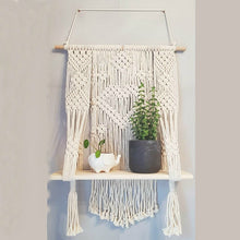 Load image into Gallery viewer, Bohemian Hand-Woven Tapestry Shelf

