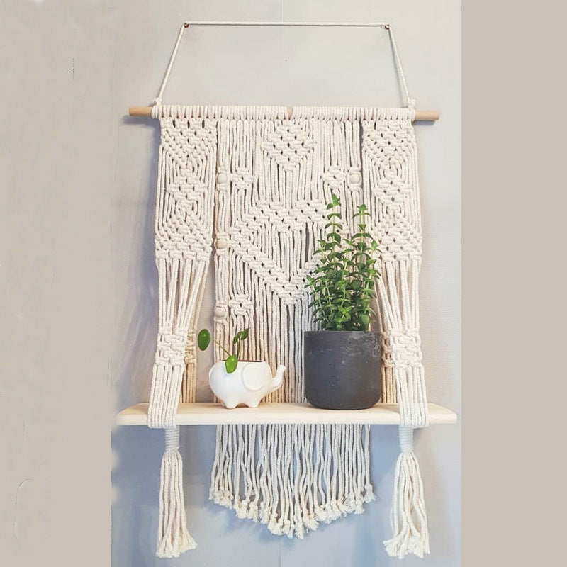 Bohemian Hand-Woven Tapestry Shelf