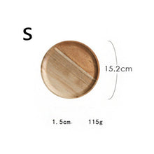 Load image into Gallery viewer, Round Wooden Tray

