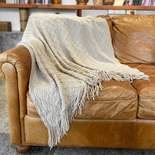 Load image into Gallery viewer, Nordic Style Tassel Summer Knitted Sofa Blanket
